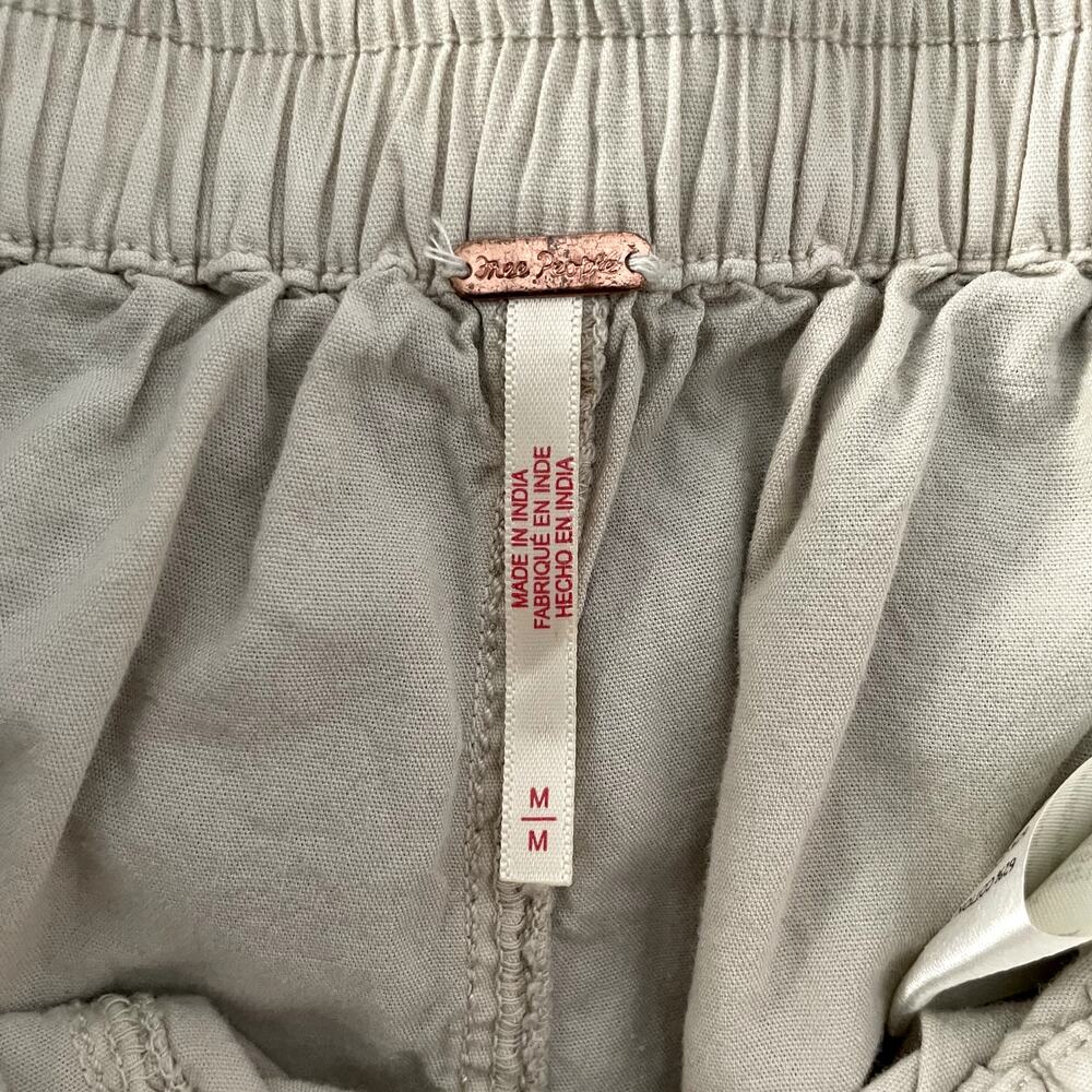 Free People Get Free Poplin Nilla Cream Pull-On Shorts Size M - Picture 4 of 7